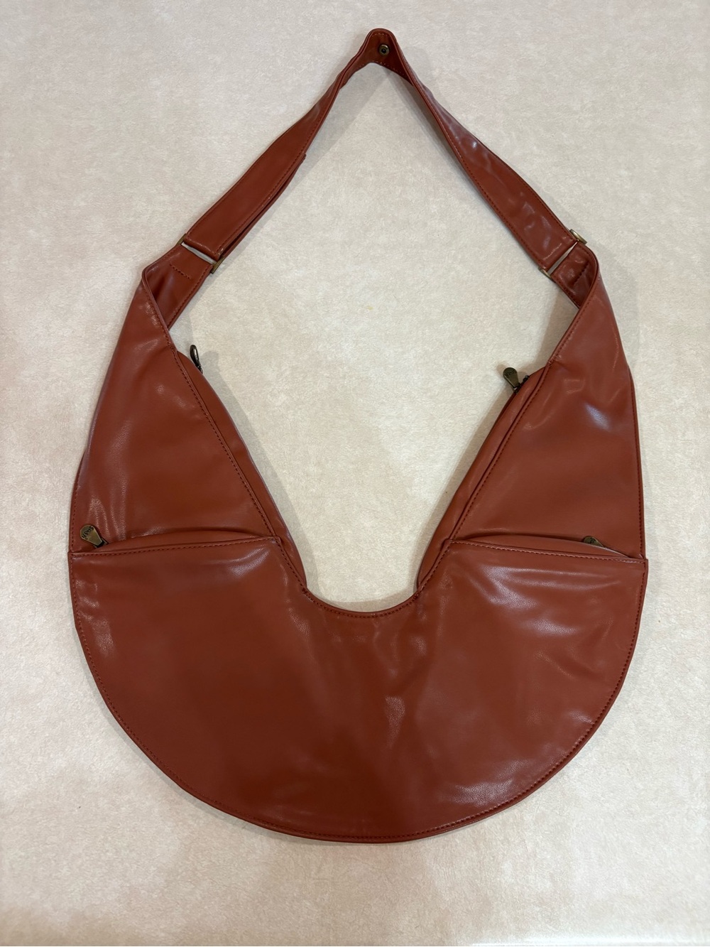 Sash Leather Crossbody Sling Bag